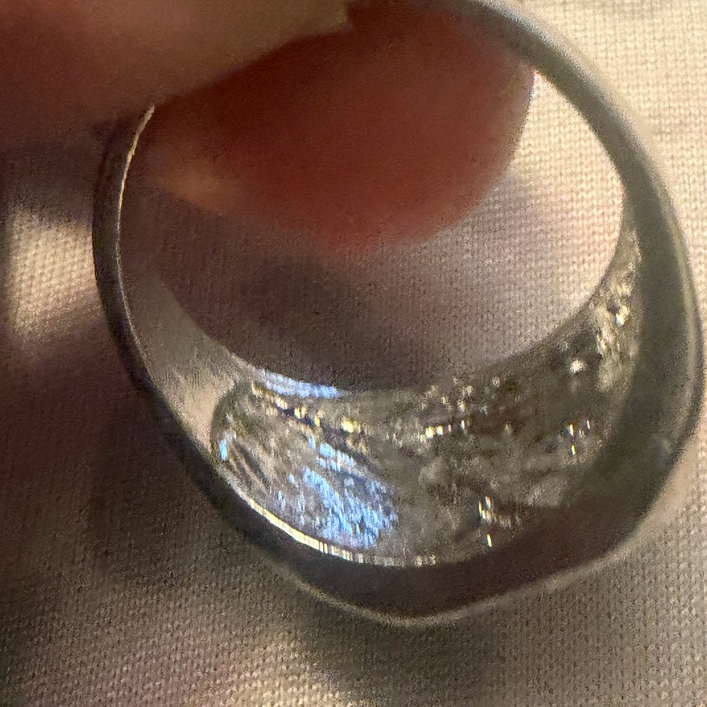 NWOT Men’s Silver Square Signet Ring. Approx 10 1/2 - Picture 2 of 8